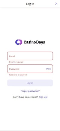 Log in